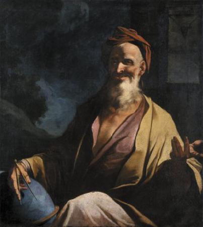 Giuseppe Antonio Petrini Laughing Democritus. oil painting picture
